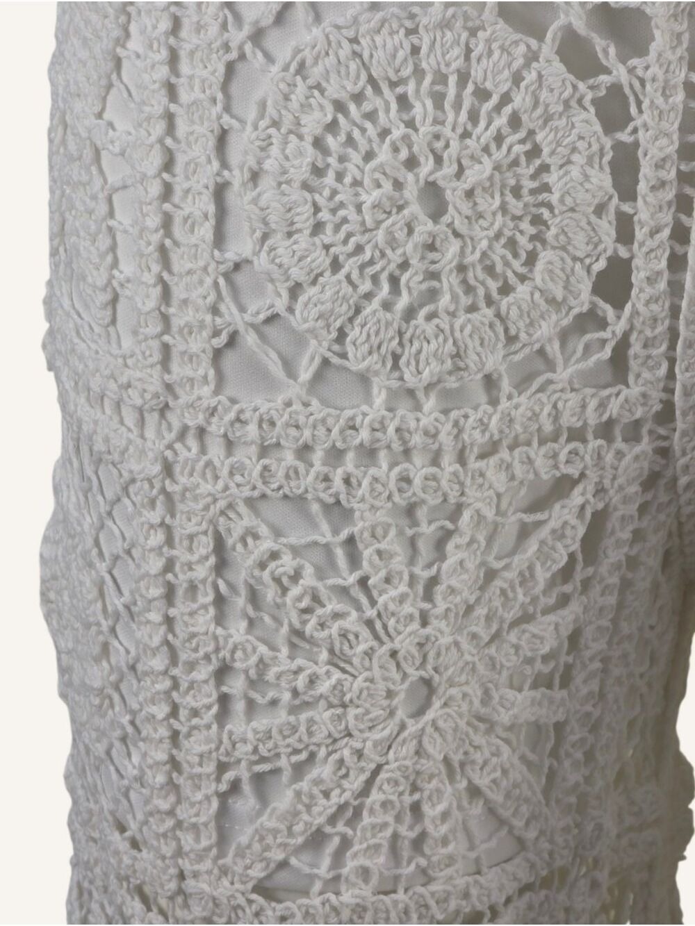 POL Noa Crochet Pants Cloud White Wide Leg Boho Resort Cover Up OS NWT - Picture 6 of 11